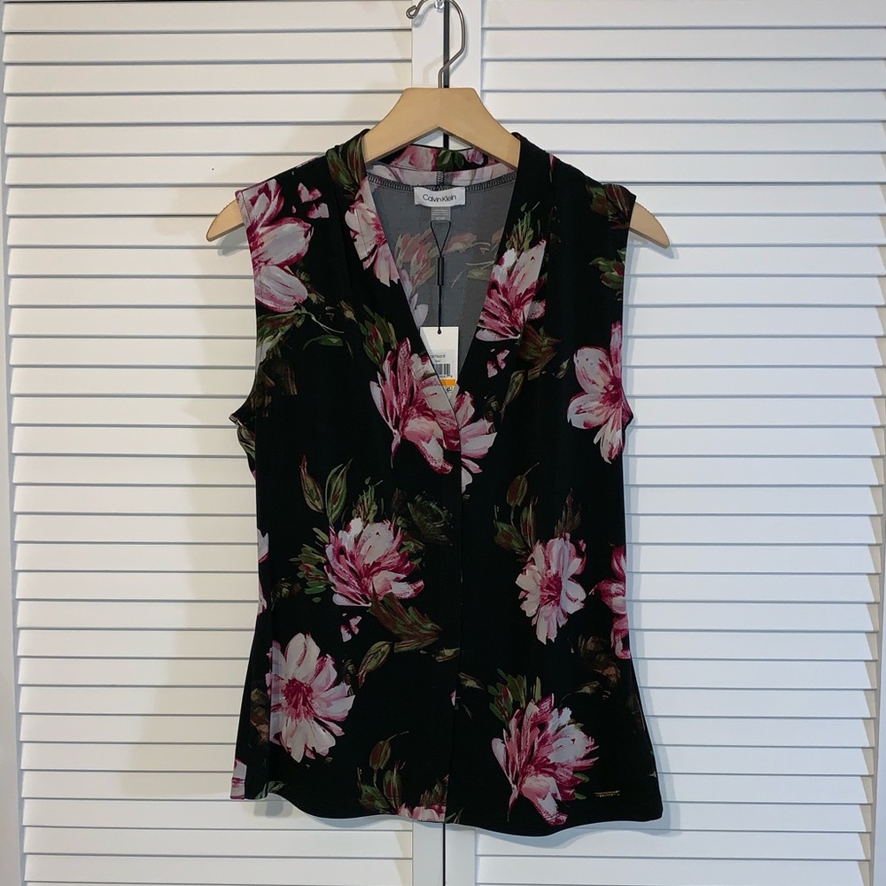 Calvin Klein floral blouse
